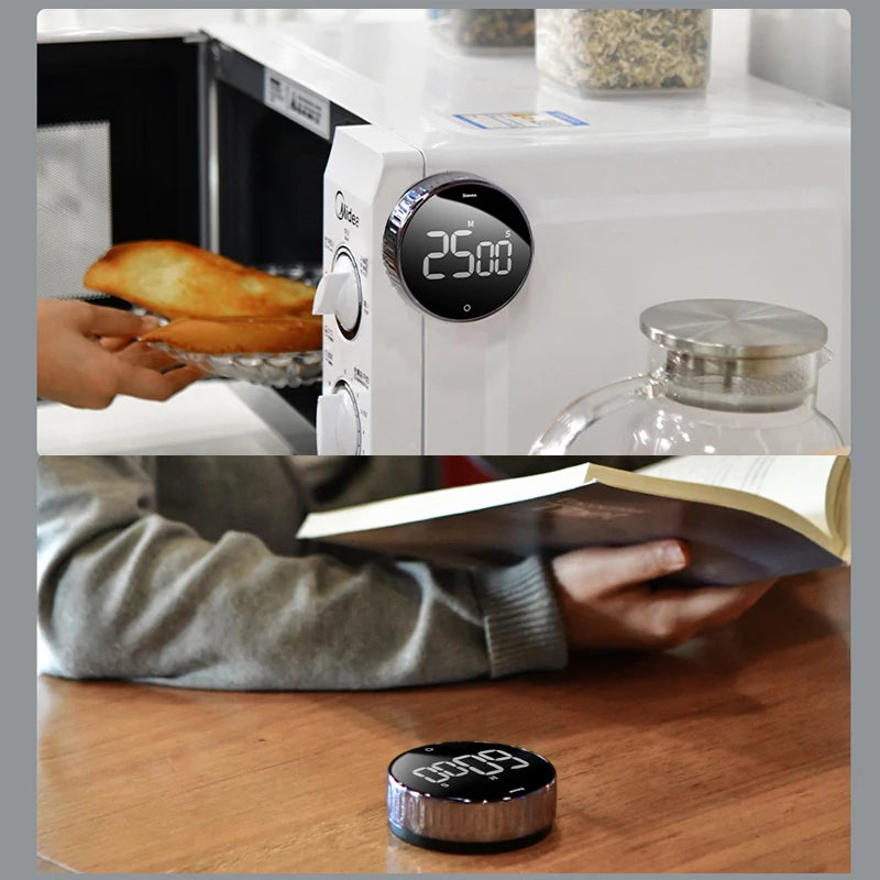 Magnetic Kitchen Timer Digital Timer Manual Countdown Alarm