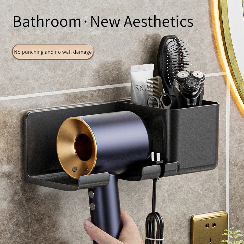 Hair Dryer Holder Wall Dryer Cradle Straightener Stand Hairdryer