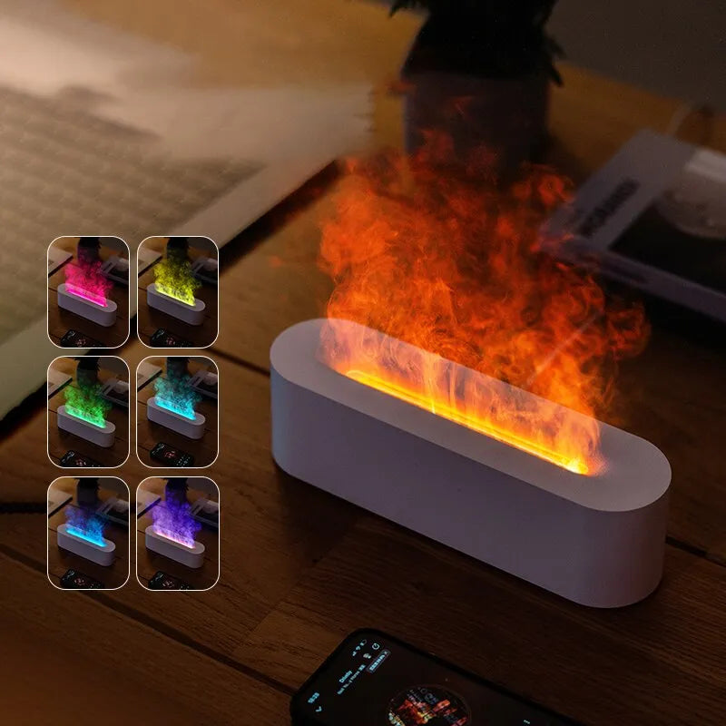 Newest Flame Aroma Diffuser Humidifier USB Desktop