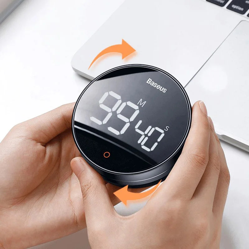 Magnetic Kitchen Timer Digital Timer Manual Countdown Alarm
