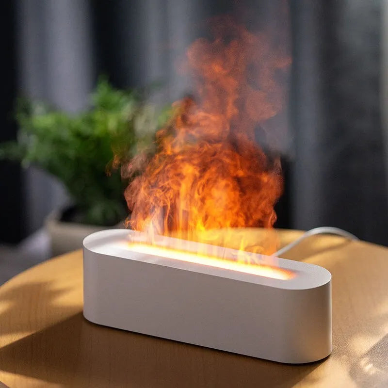 Newest Flame Aroma Diffuser Humidifier USB Desktop
