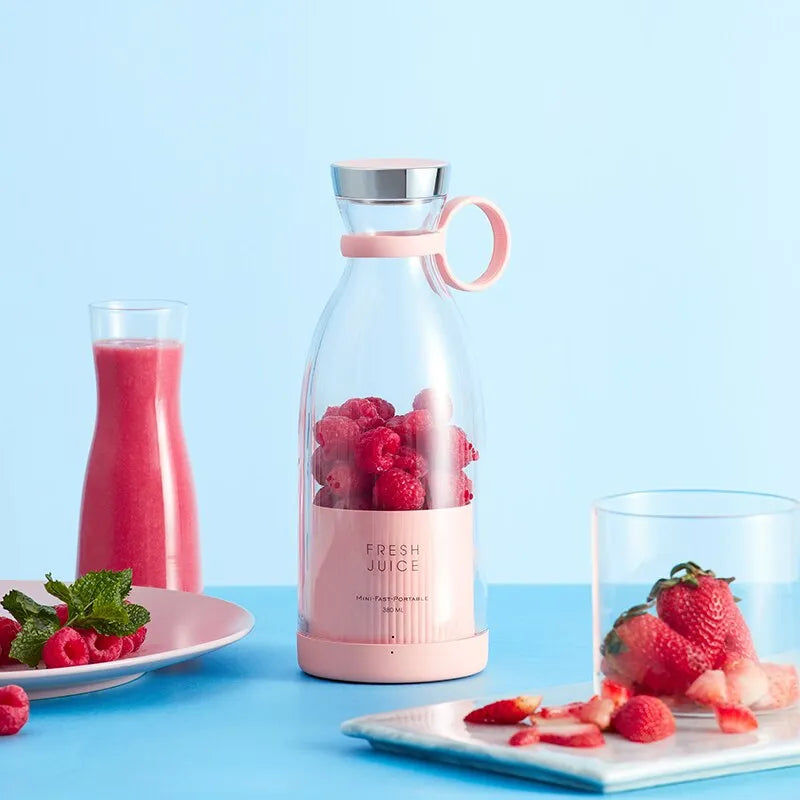 Wireless Charging 4 Blades Electric Juicer Portable Blender