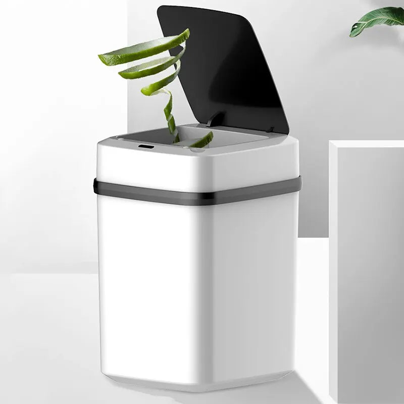 Kitchen Trash Bin 13L Bathroom Touch Trash Can In The Toilet