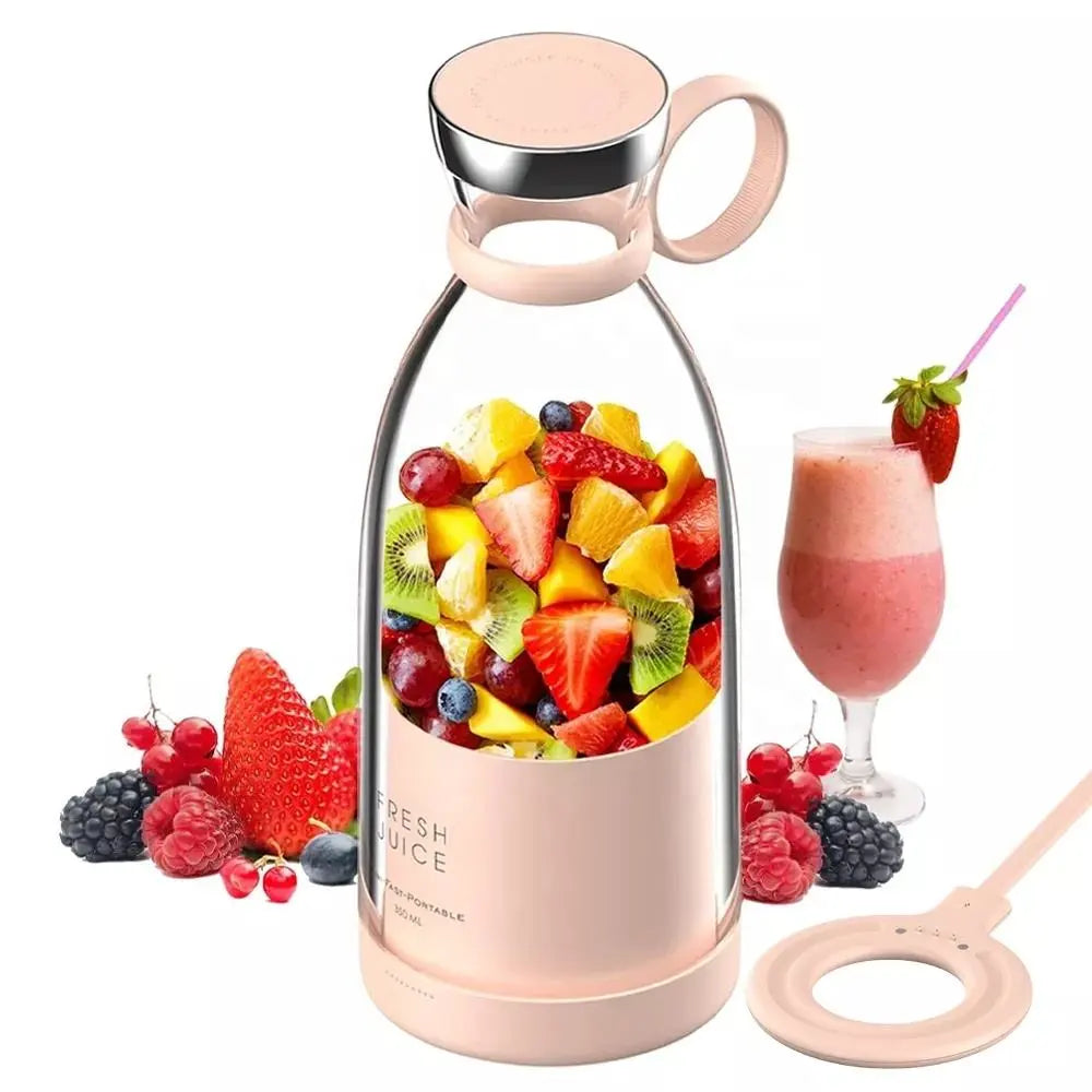 Wireless Charging 4 Blades Electric Juicer Portable Blender