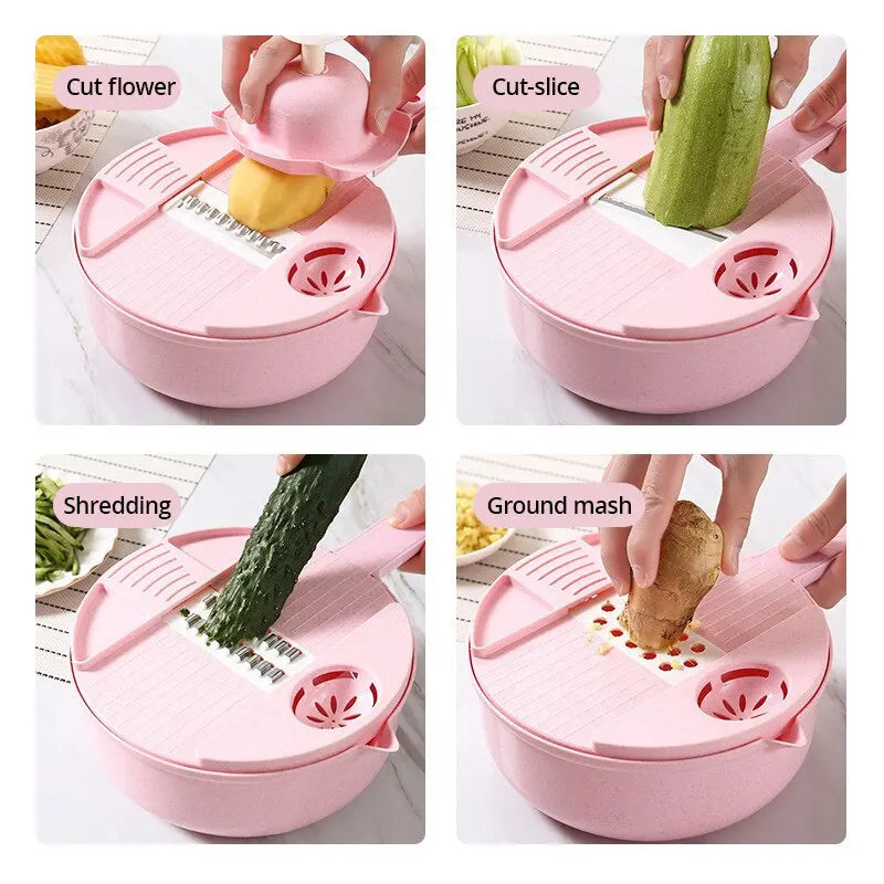 Manually Cut Shred Grater Salad Vegetable Chopper Carrots