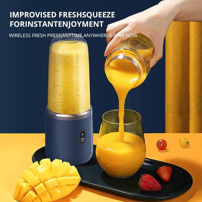 Portable Small Electric Juicer Stainless Steel Blade Cup Juicer