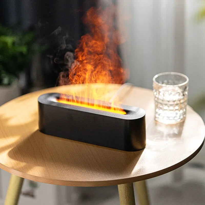 Newest Flame Aroma Diffuser Humidifier USB Desktop