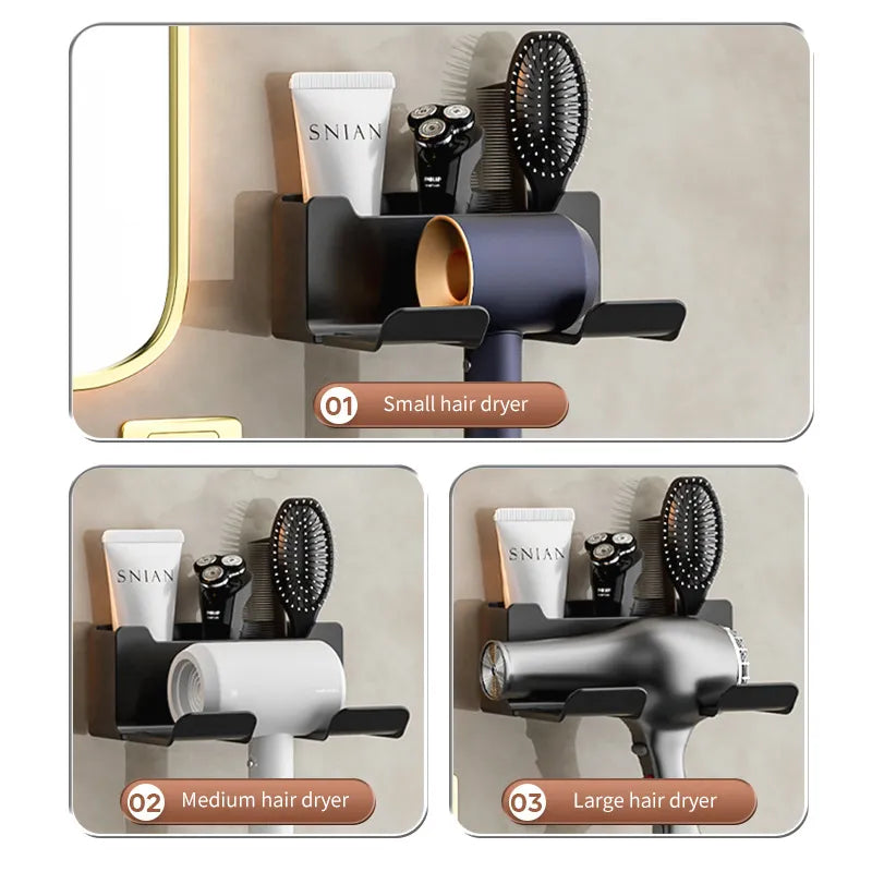 Hair Dryer Holder Wall Dryer Cradle Straightener Stand Hairdryer
