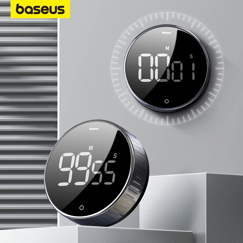 Magnetic Kitchen Timer Digital Timer Manual Countdown Alarm